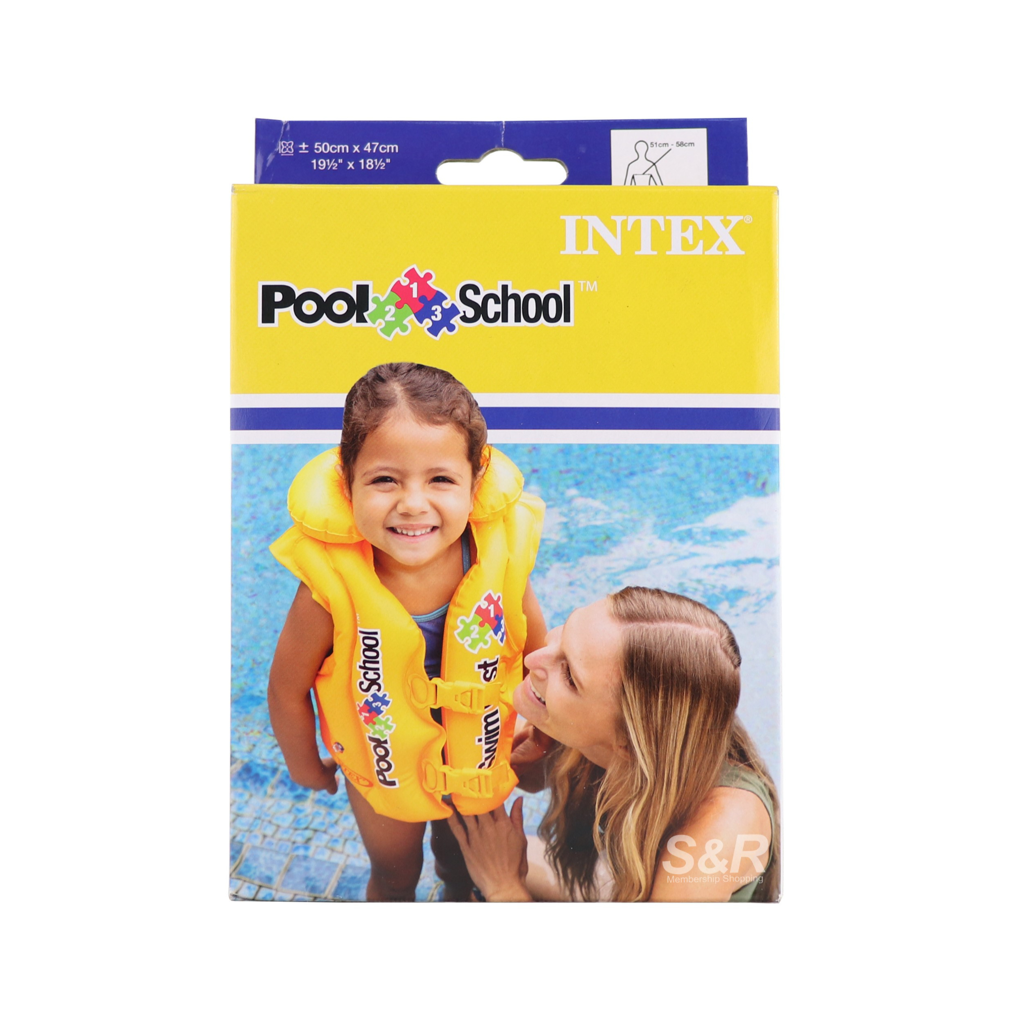 Intex Deluxe Pool School Swim Vest 1pc